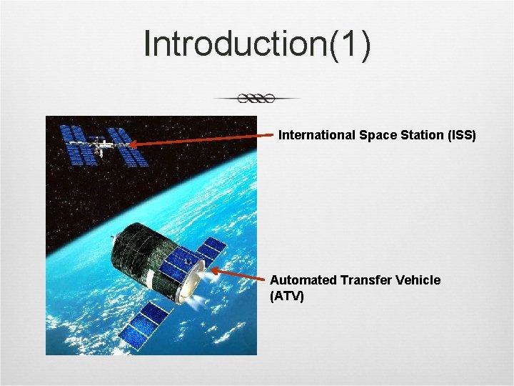 Introduction(1) International Space Station (ISS) Automated Transfer Vehicle (ATV) 