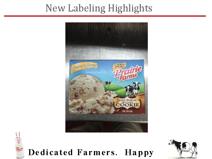 New Labeling Highlights Dedic ated Farmers. Happy 