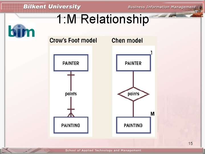 1: M Relationship 15 