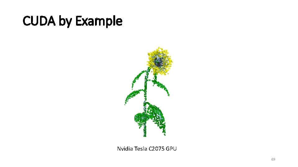 CUDA by Example Nvidia Tesla C 2075 GPU 69 