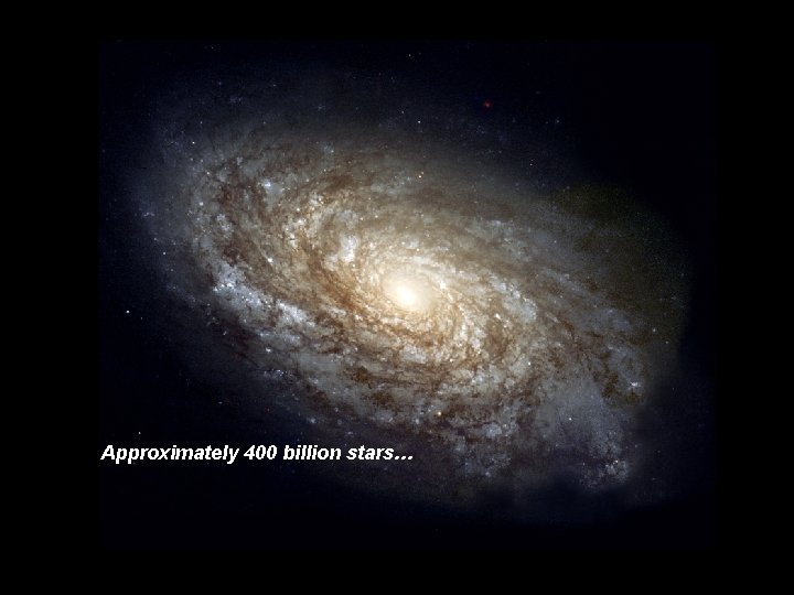 Approximately 400 billion stars… 