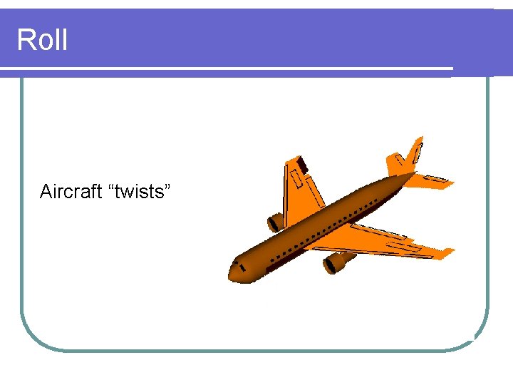 Roll Aircraft “twists” 