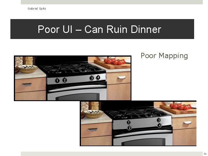 Gabriel Spitz Poor UI – Can Ruin Dinner Poor Mapping 21 
