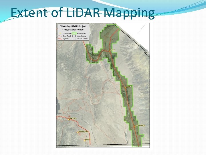 Extent of Li. DAR Mapping 