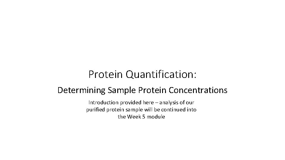 DHFR Protein Purification and Quantification Online Cell Bio
