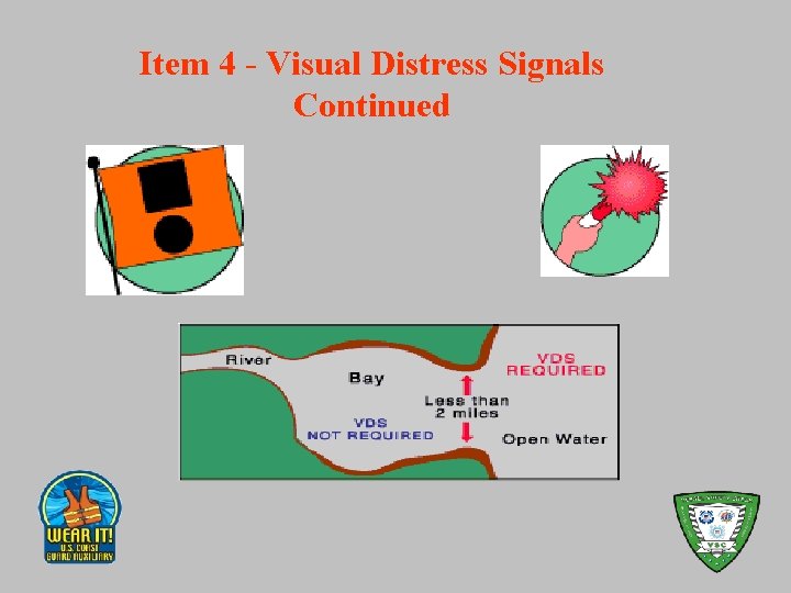 Item 4 - Visual Distress Signals Continued 