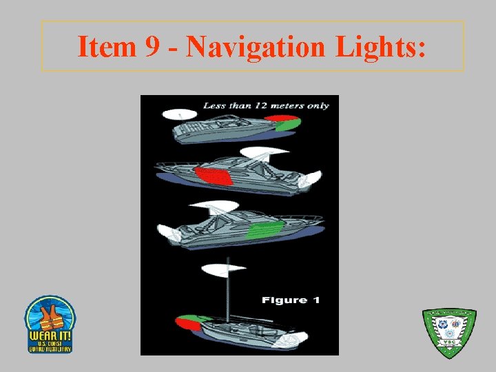 Item 9 - Navigation Lights: 