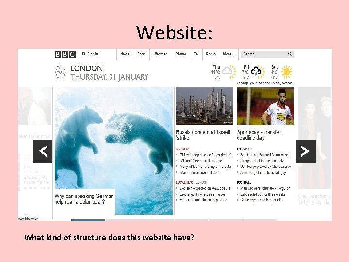 Website: What kind of structure does this website have? Website: What kind of structure does this website have?