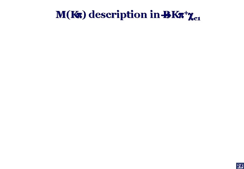 M(K ) description in B K + c 1 M(K ) description in B