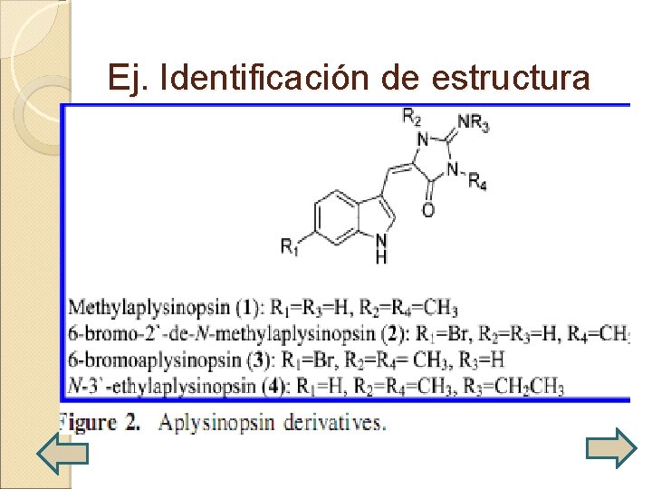 Ej. Identificación de estructura 