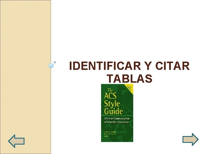 IDENTIFICAR Y CITAR TABLAS 