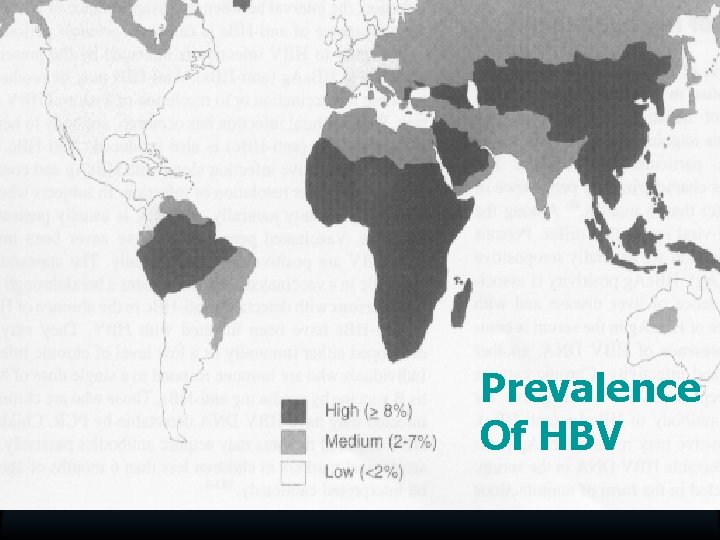 Magnitude of HBV Prevalence Of HBV 