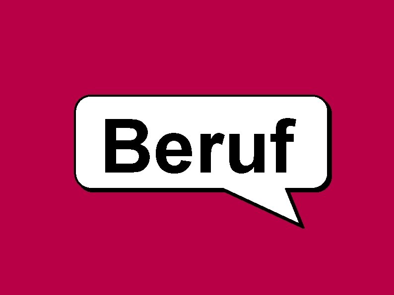 Beruf 