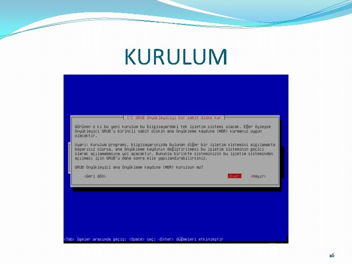 KURULUM 16 