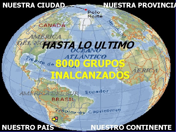 NUESTRA CIUDAD NUESTRA PROVINCIA HASTA LO ULTIMO 8000 GRUPOS INALCANZADOS VILLA MADERO NUESTRO PAIS