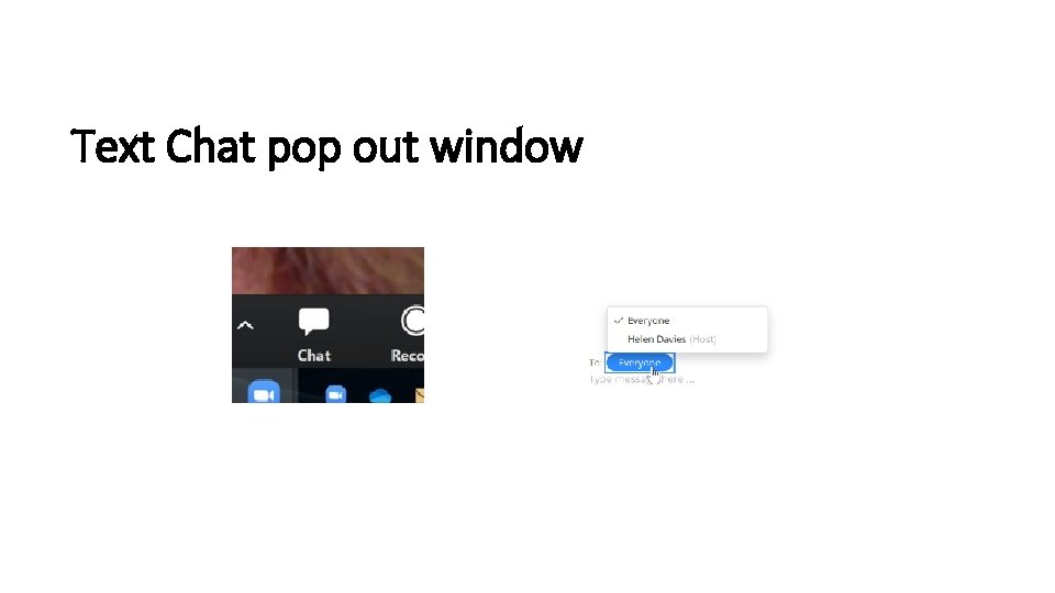 Text Chat pop out window 