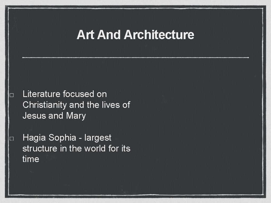 Art And Architecture Literature focused on Christianity and the lives of Jesus and Mary