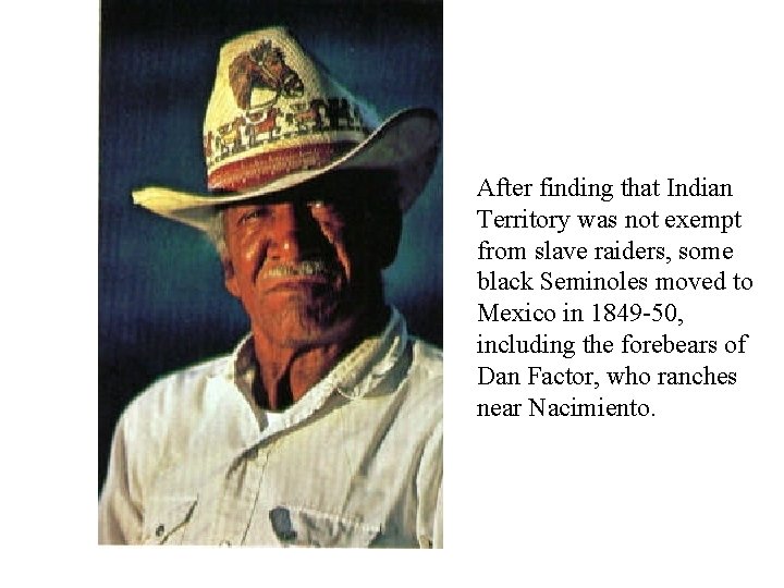 After finding that Indian Territory was not exempt from slave raiders, some black Seminoles