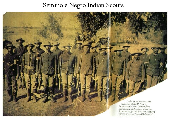Seminole Negro Indian Scouts 