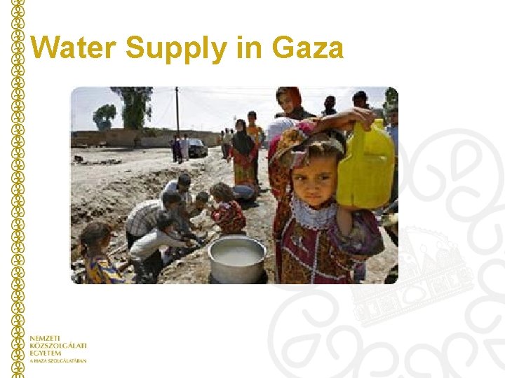 Water Supply in Gaza 