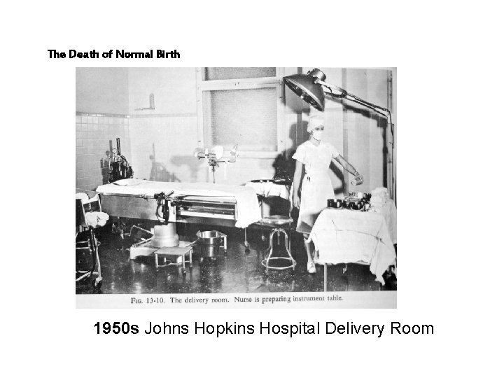 The Death of Normal Birth 1950 s Johns Hopkins Hospital Delivery Room 