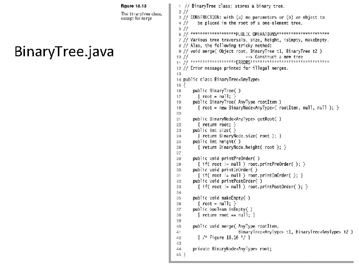 Binary. Tree. java CSCI 3333 Data Structures 10 