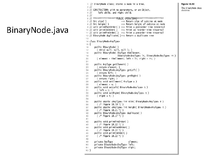 Binary. Node. java CSCI 3333 Data Structures 9 