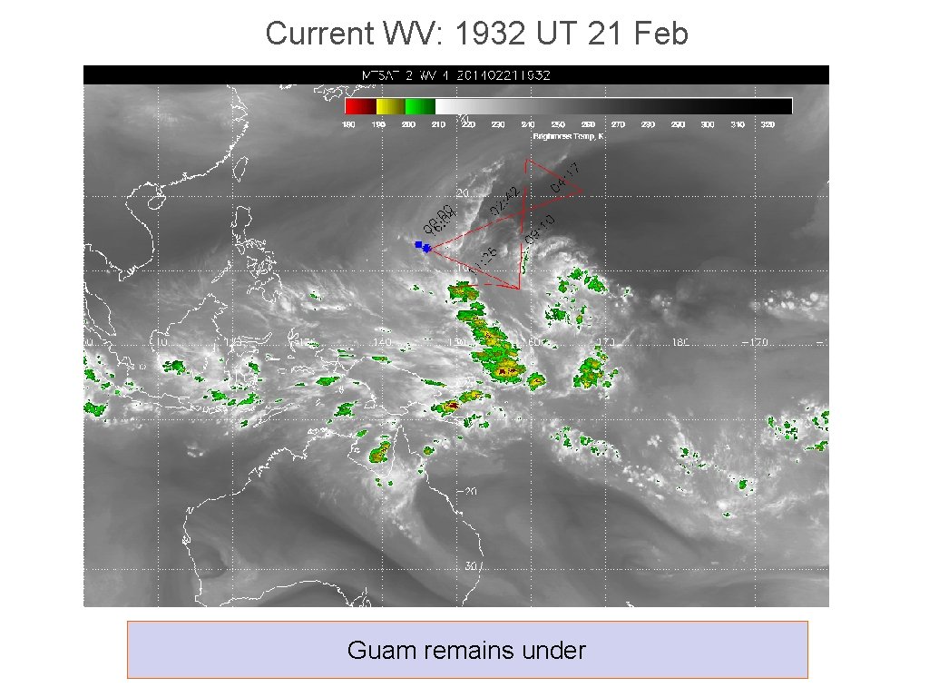 Current WV: 1932 UT 21 Feb Guam remains under 