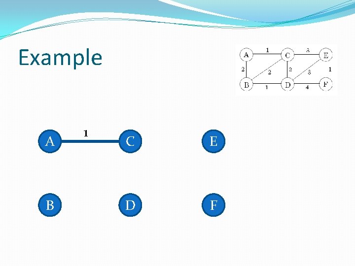 Example A B 1 C E D F 