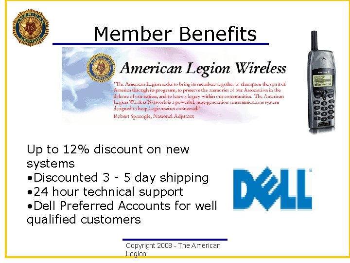 Member Benefits Up to 12% discount on new systems • Discounted 3 - 5