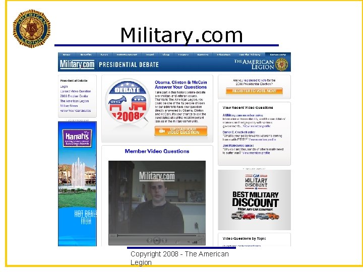 Military. com Copyright 2008 - The American Legion 