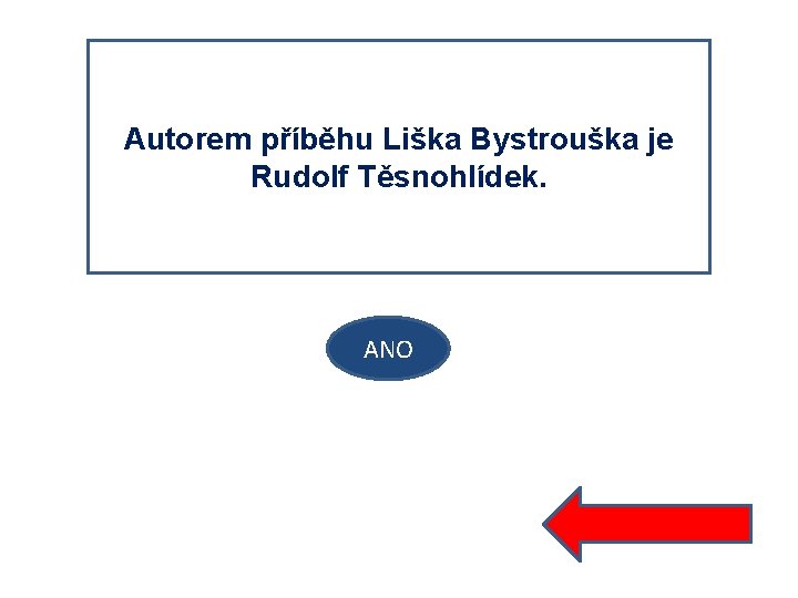 Autorem příběhu Liška Bystrouška je Rudolf Těsnohlídek. ANO 