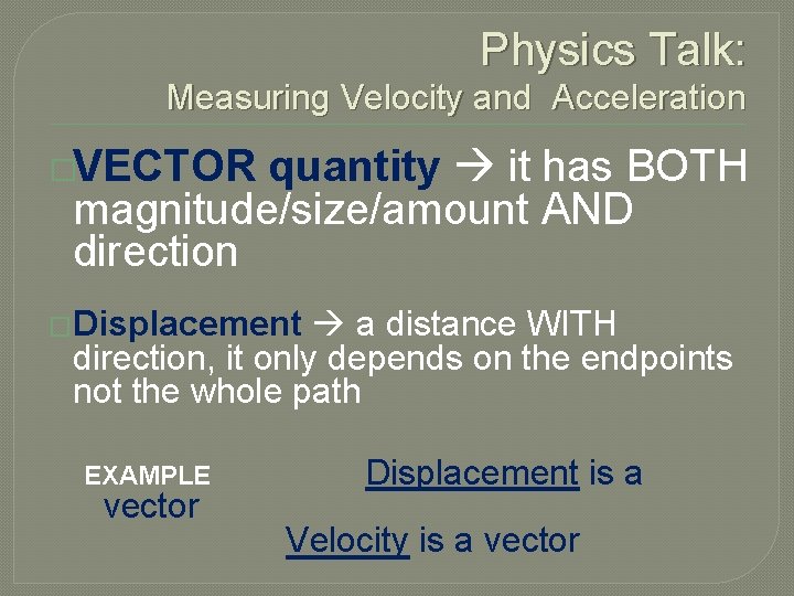 41 Velocity Acceleration The Big Thrill WDYS 1
