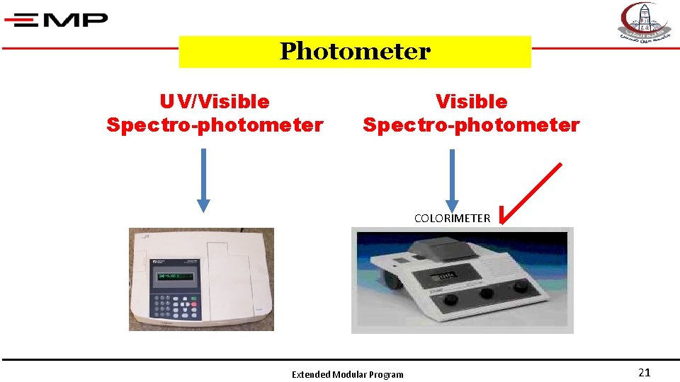 Photometer UV/Visible Spectro-photometer COLORIMETER Extended Modular Program 21 
