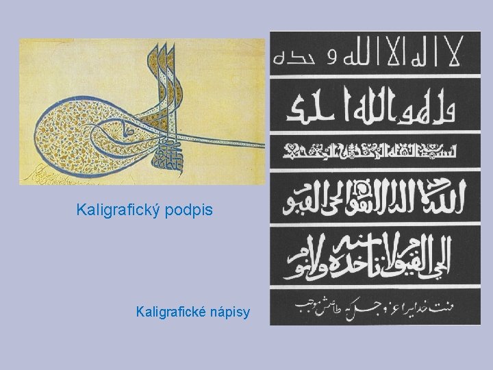 Kaligrafický podpis Kaligrafické nápisy 
