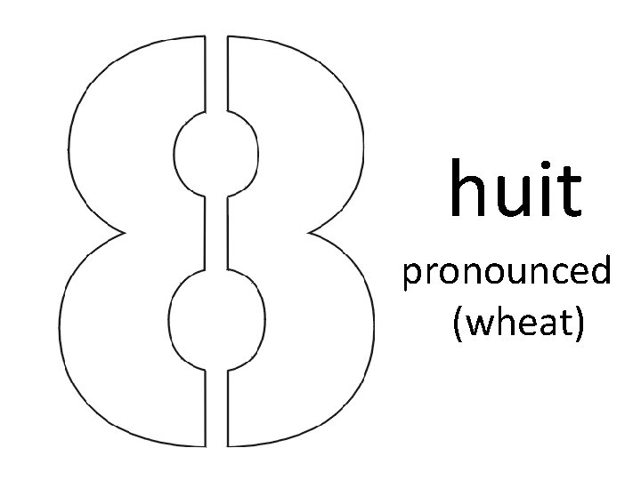 huit pronounced (wheat) huit pronounced (wheat)