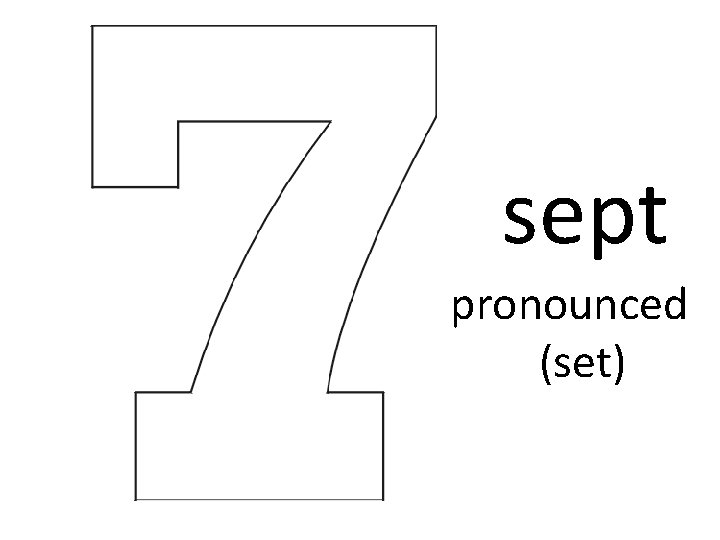 sept pronounced (set) 