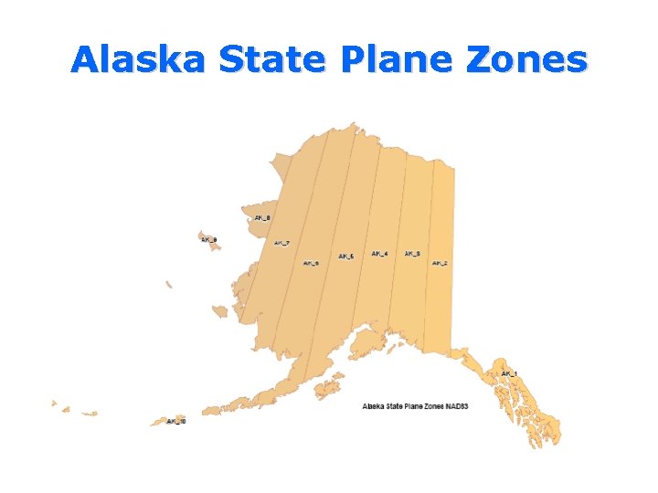 Alaska State Plane Zones 