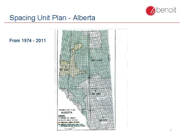 Spacing Unit Plan - Alberta From 1974 - 2011 7 
