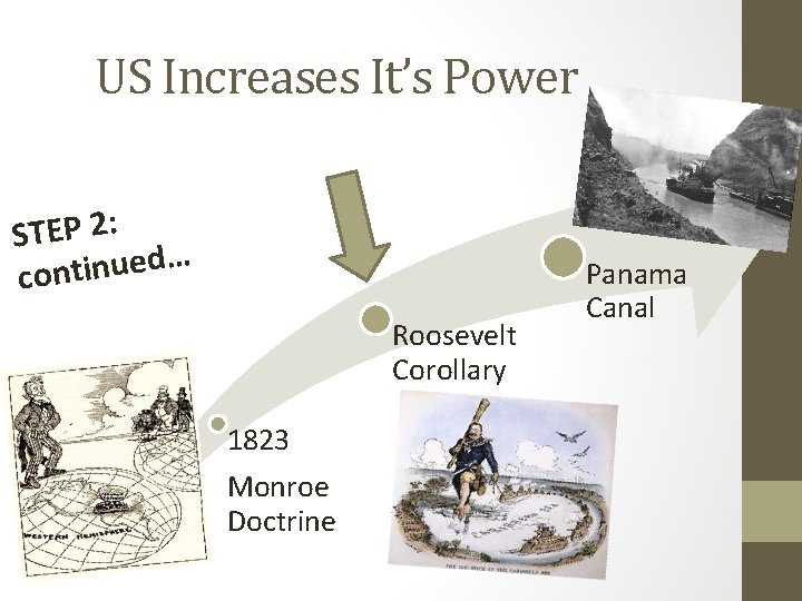 US Increases It’s Power STEP 2: … d e u n i t n