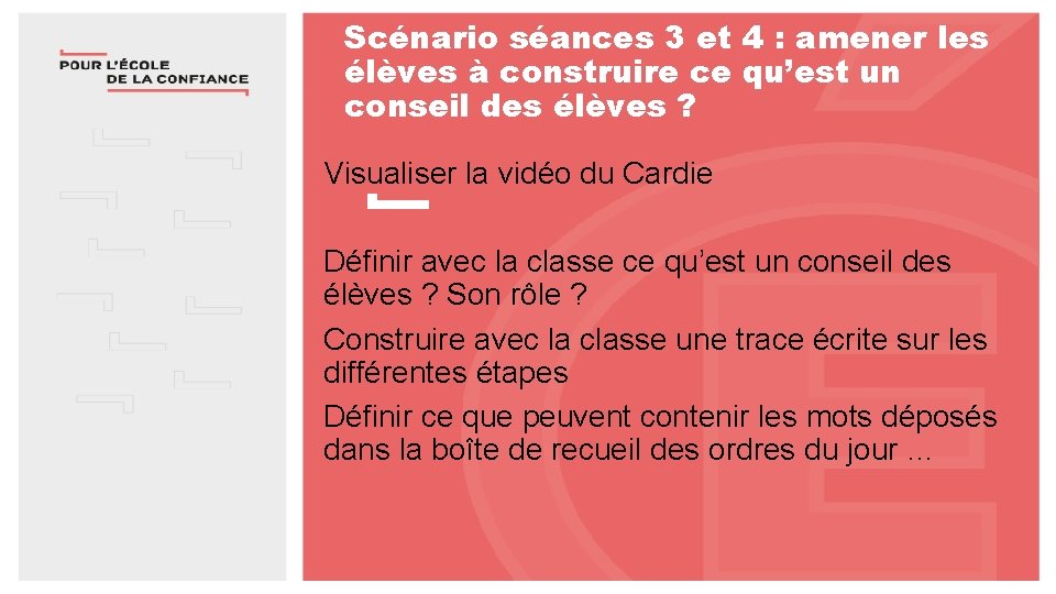 Scénario séances 3 et 4 : amener les élèves à construire ce qu’est un