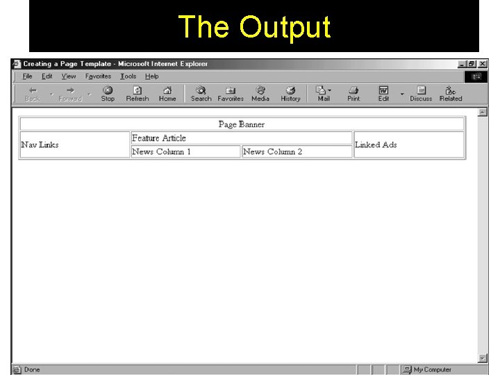 The Output 16 