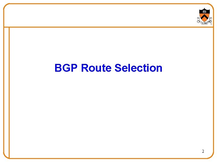 BGP Route Selection 2 