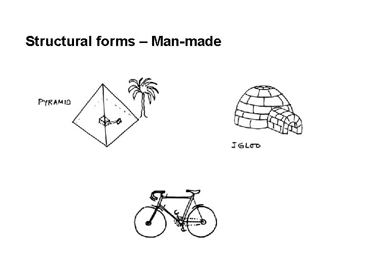 Structural forms – Man-made 