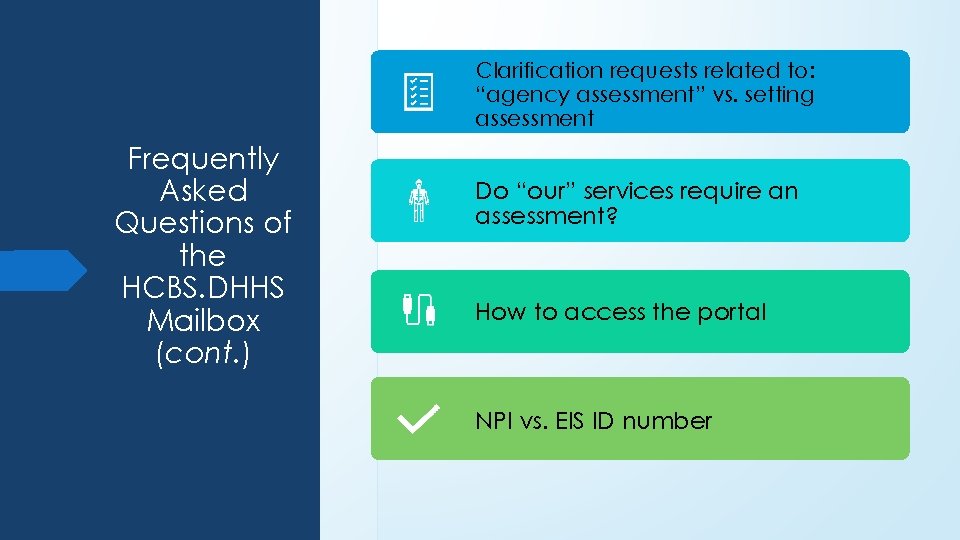 Clarification requests related to: “agency assessment” vs. setting assessment Frequently Asked Questions of the Clarification requests related to: “agency assessment” vs. setting assessment Frequently Asked Questions of the