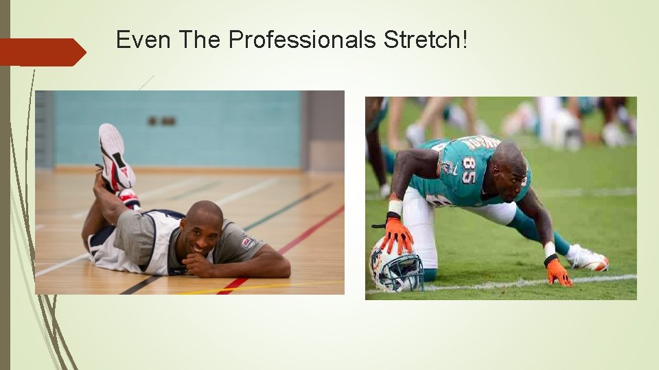 Even The Professionals Stretch! 