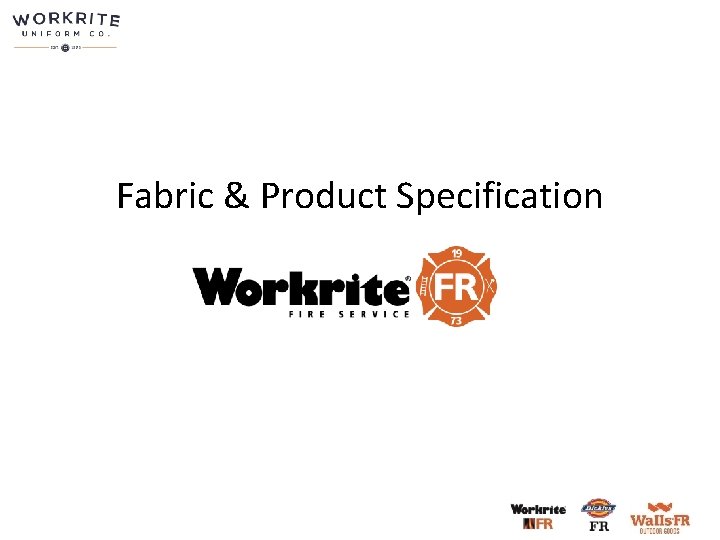 Fabric & Product Specification 
