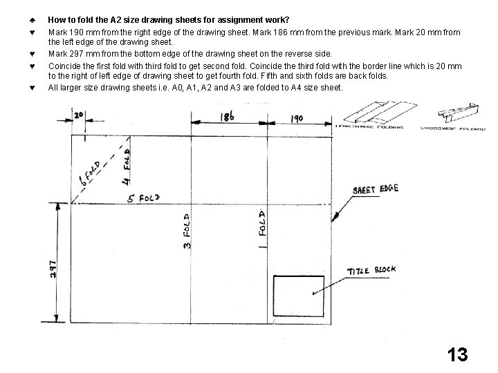 ♣ ♥ ♥ How to fold the A 2 size drawing sheets for assignment