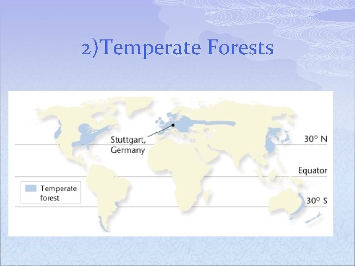 2)Temperate Forests 
