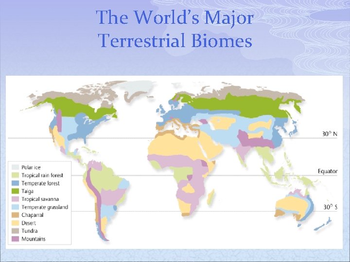 The World’s Major Terrestrial Biomes 